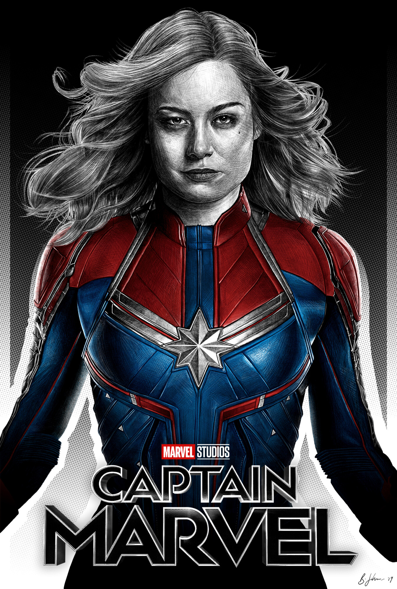 Poster A2 Capitana Marvel Capitain Marvel Pelicula Film Cartel Decor 02 
