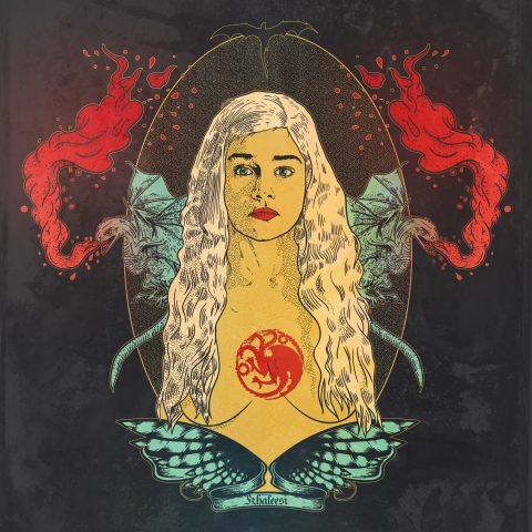 Game of Thrones: Daenerys Targaryen “Khaleesi” in procreate