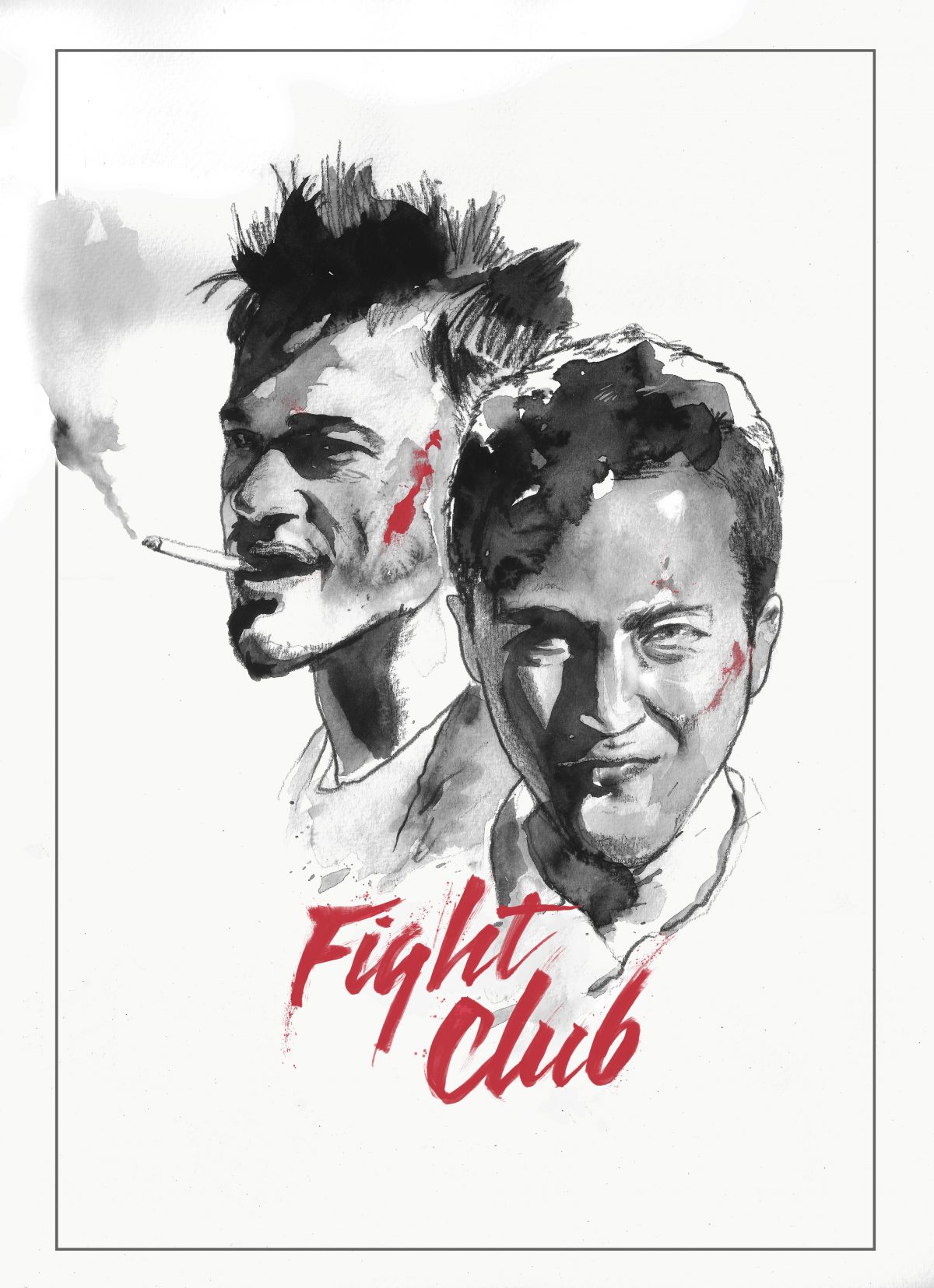 Alternative Movie Poster: Fight Club (Handpainted in Oil) - PosterSpy