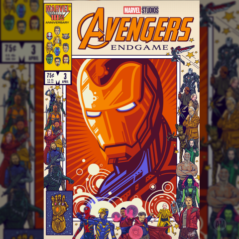 Avenger Endgame Tribute Poster-Iron Man