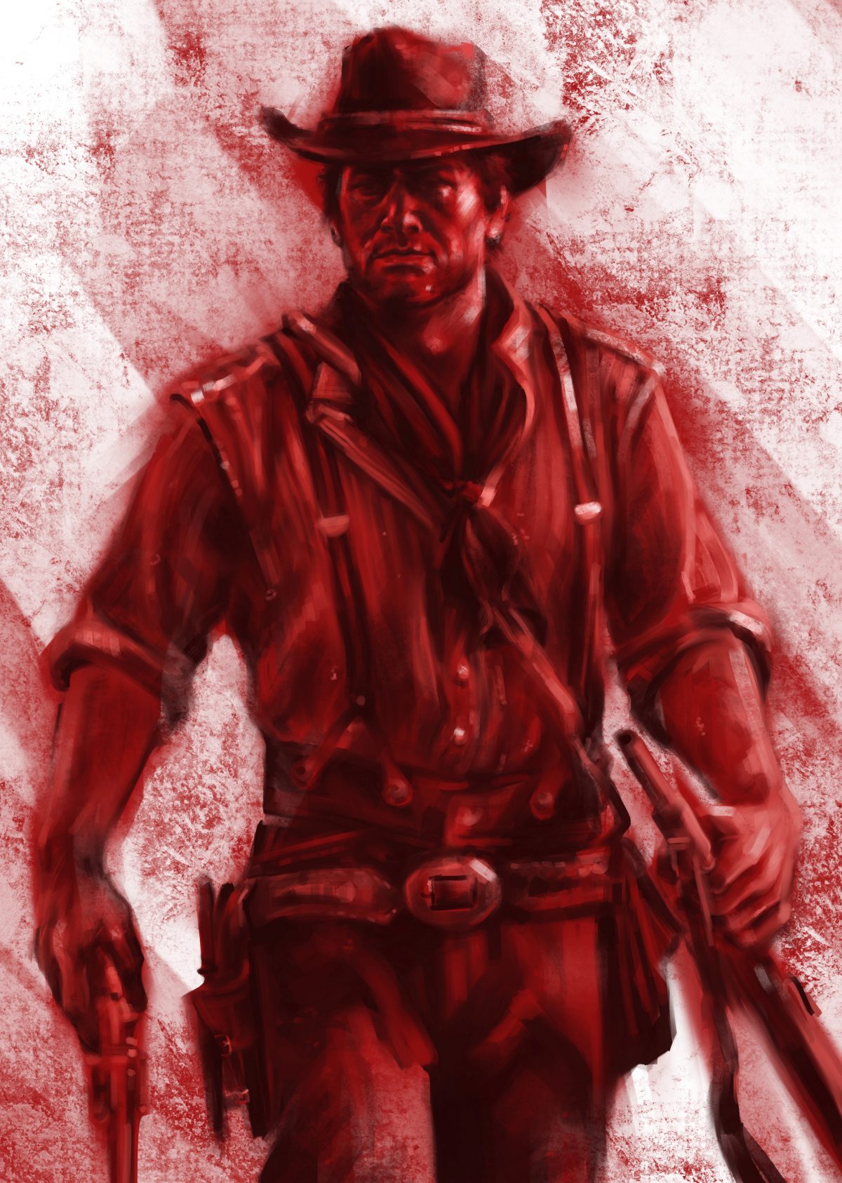 Alternative gaming poster featuring playable character Arthur from <b>Red</b> <b>Dead</b> Redemption 2.