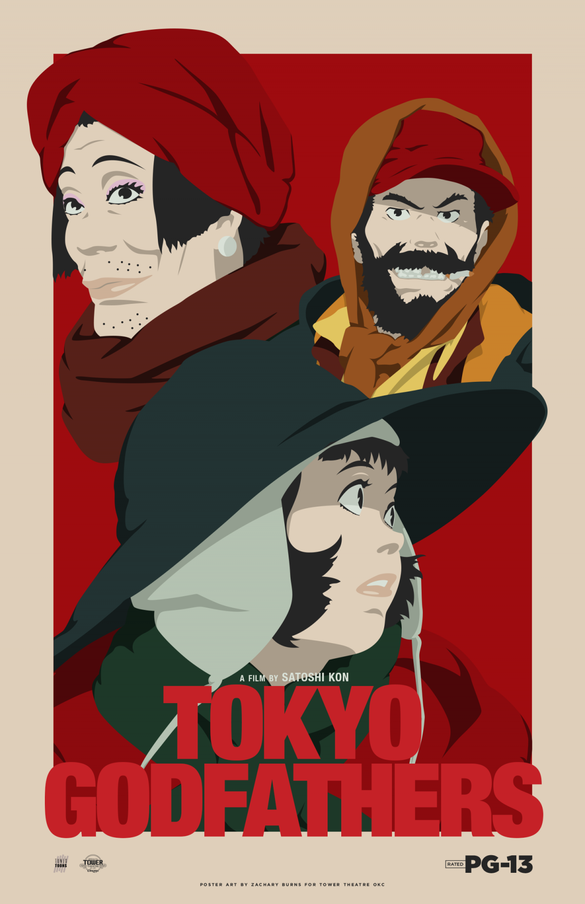 Tokyo Godfathers Poster By Lefteyeburns