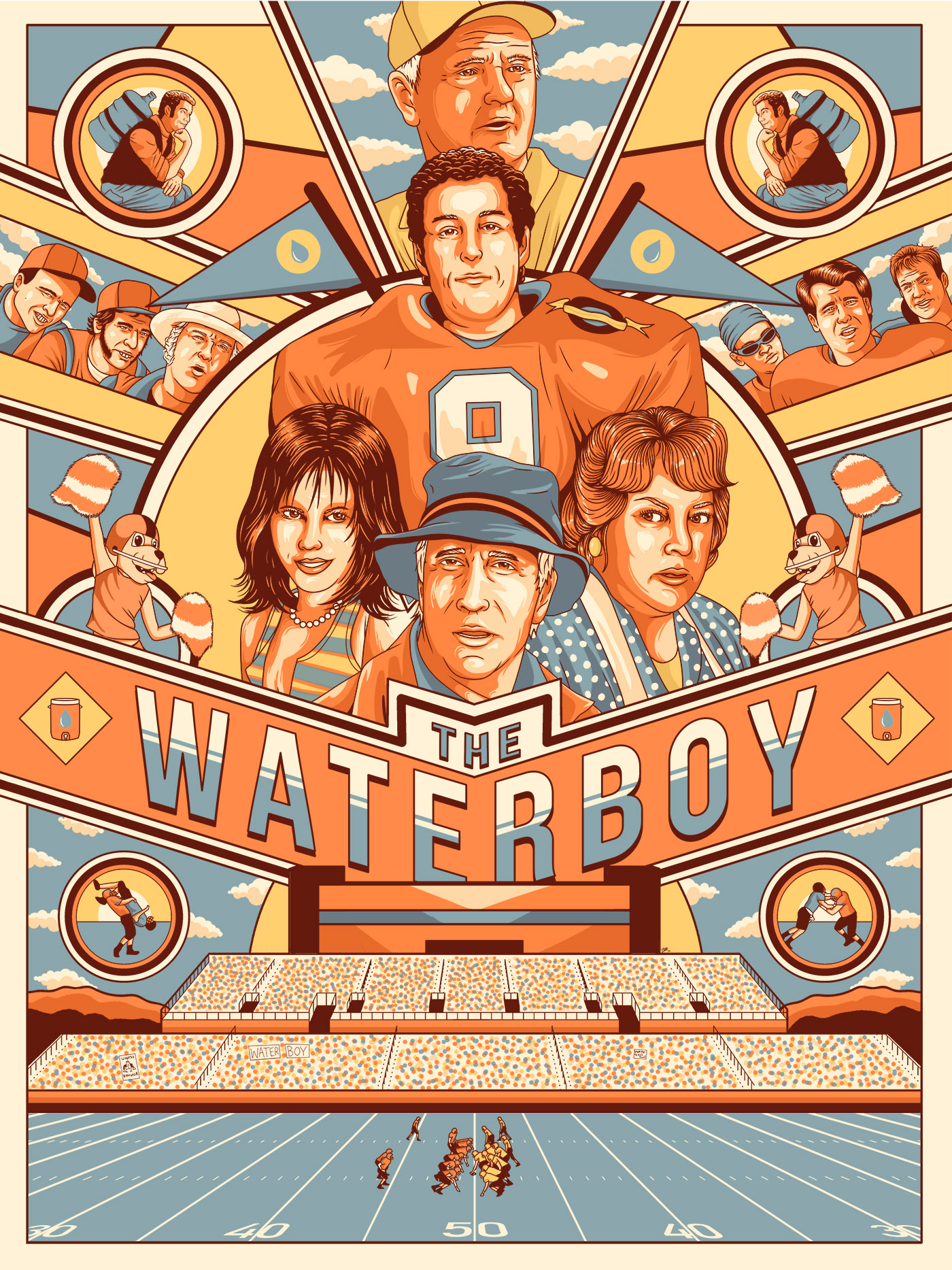 Adam Sandler Waterboy Poster