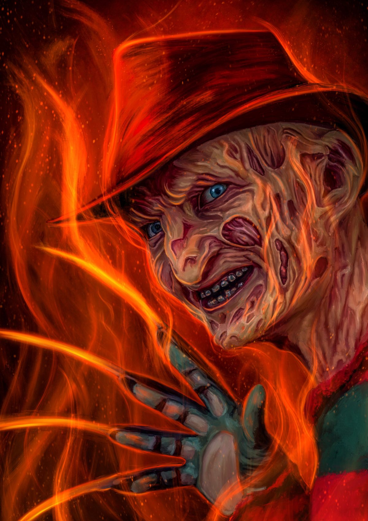 Freddy Krueger portrait - PosterSpy.