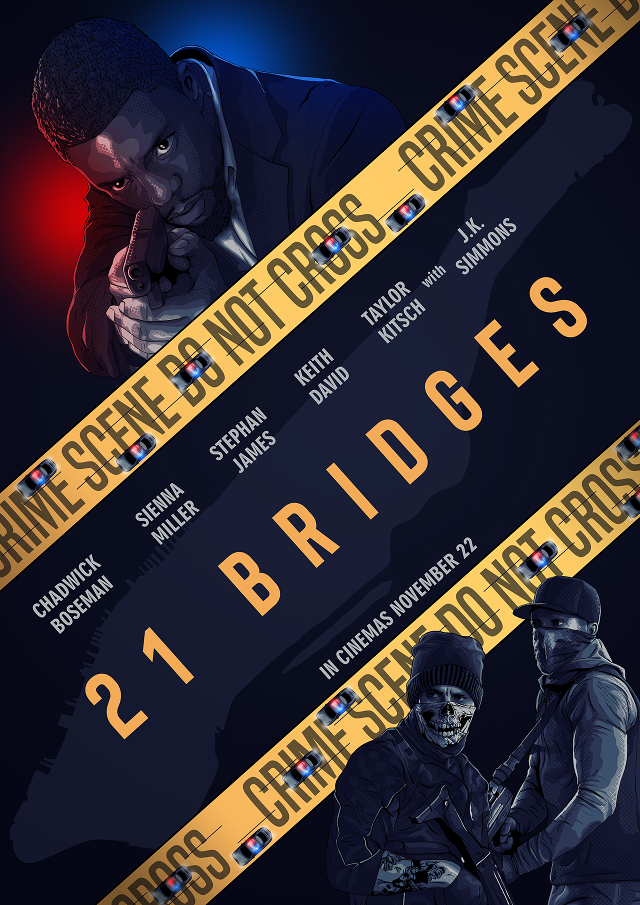 21 Bridges | Poster By Genzo