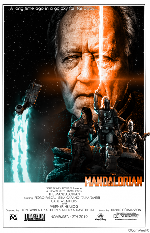 The Mandalorian Retro Poster