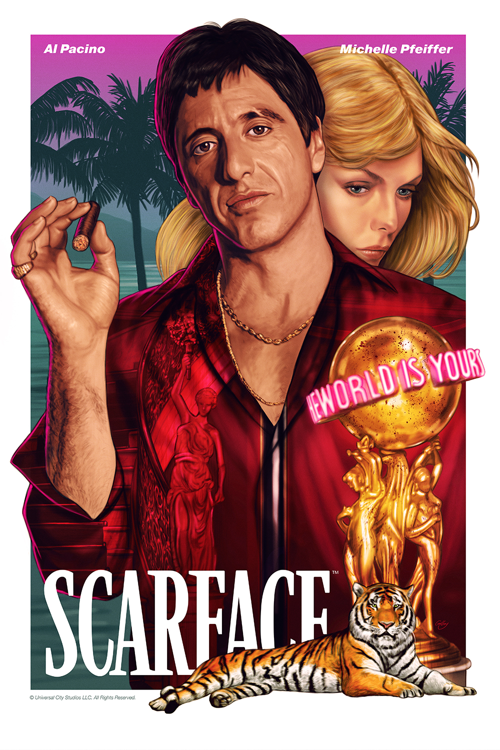 who designed the scarface poster