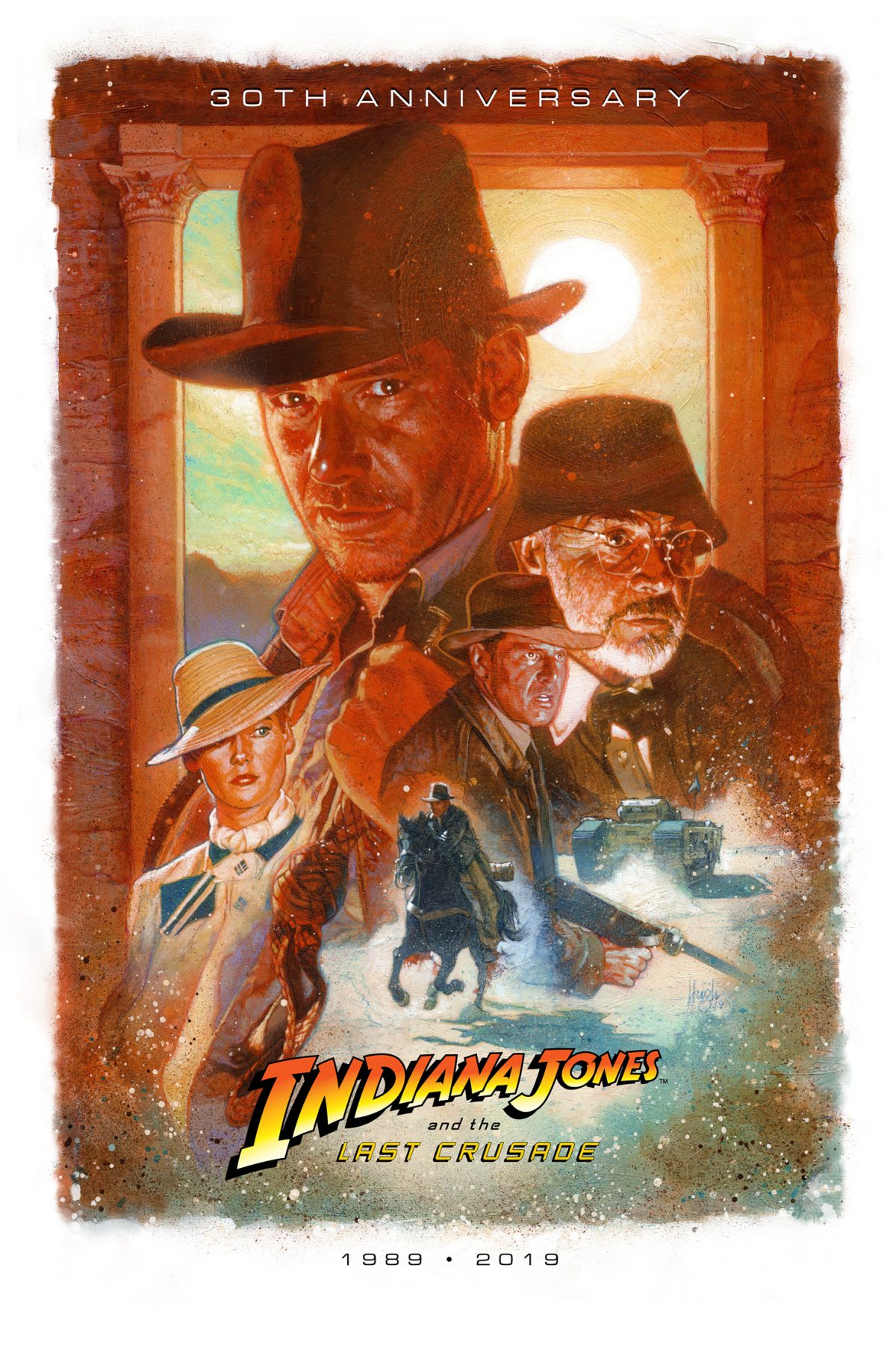 Indiana Jones And The Last Crusade Commemorative Poster By Hughfleming