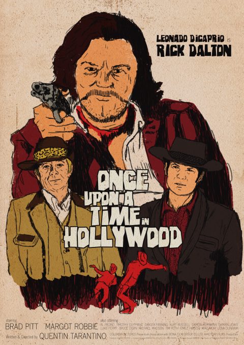 Once Upon A Time In Hollywood – Rick Dalton Western Inspired Poster