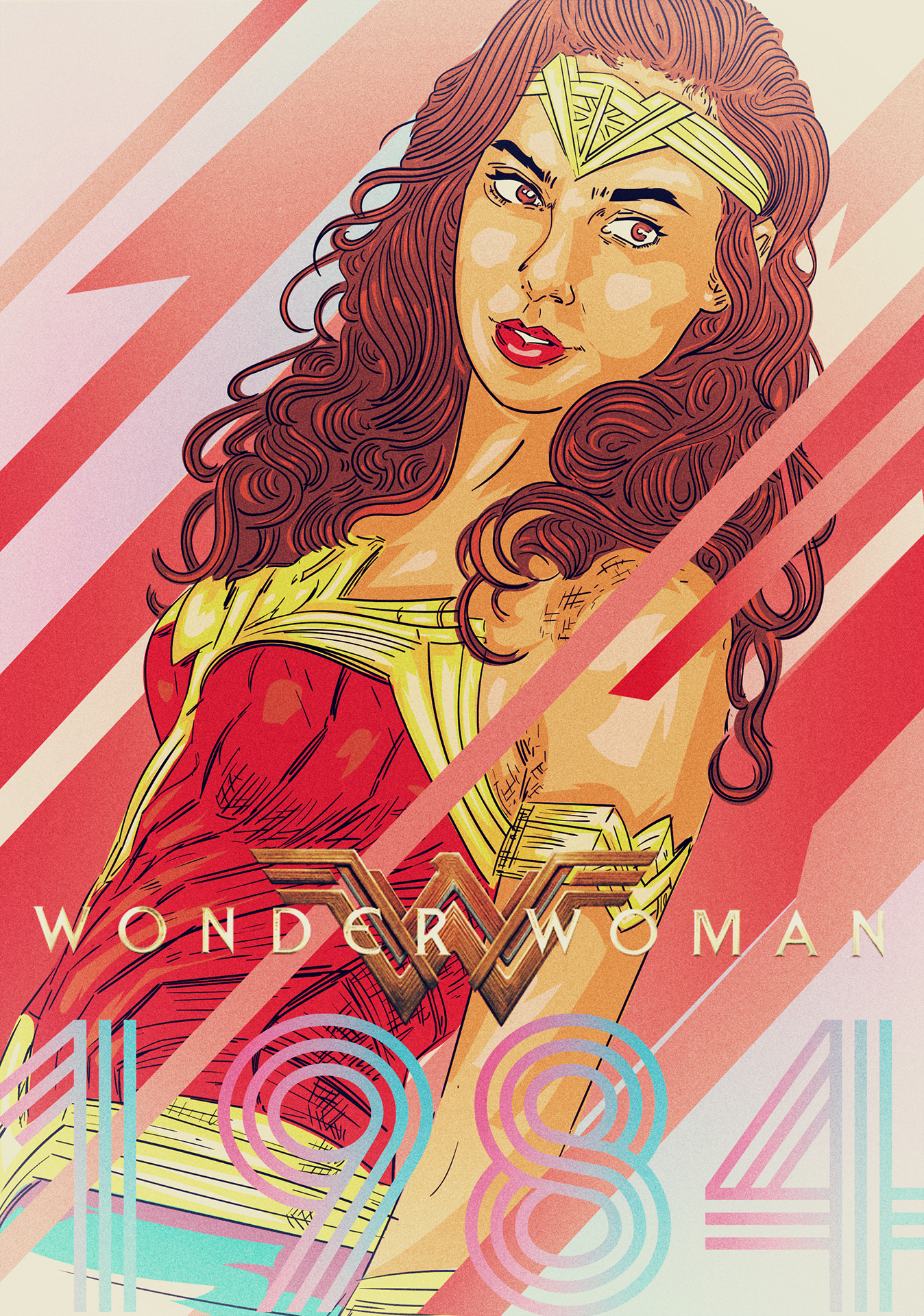 Wonder Woman print  Tula Lotay remark in Mickey Aldersons Wonder Woman  Comic Art Gallery Room