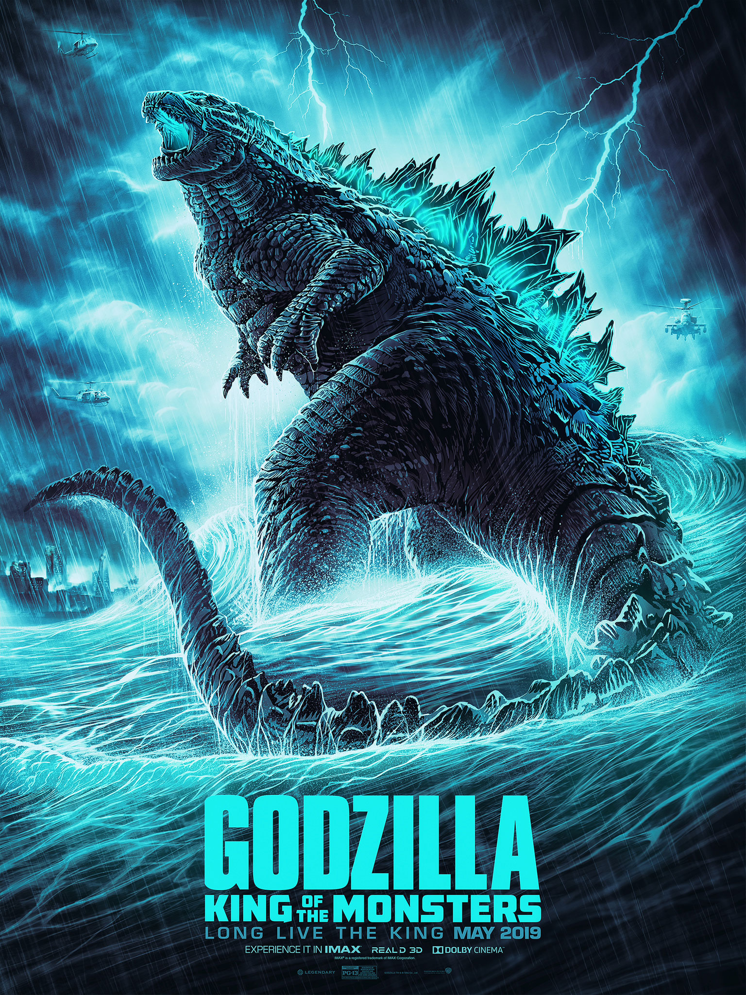 Godzilla: King of the Monsters movie poster - PosterSpy