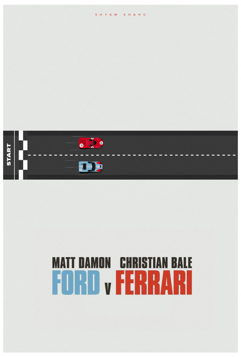 Ford Vs Ferrari Minimal Poster