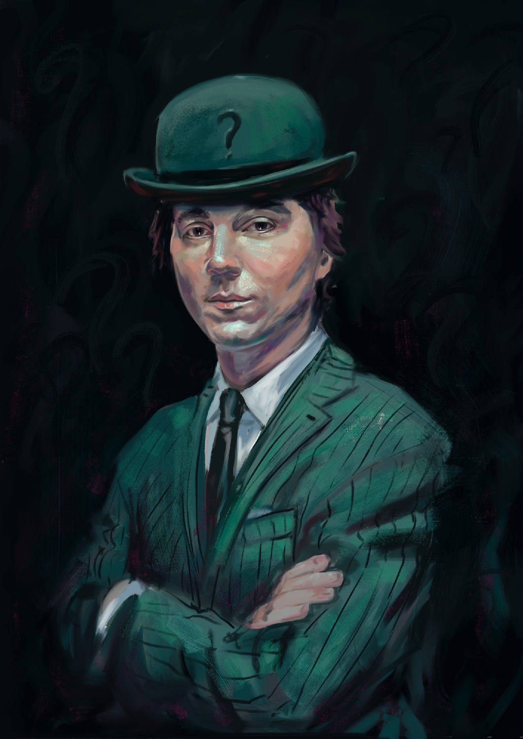 The Batman The Riddler Mark Levy Art Posterspy