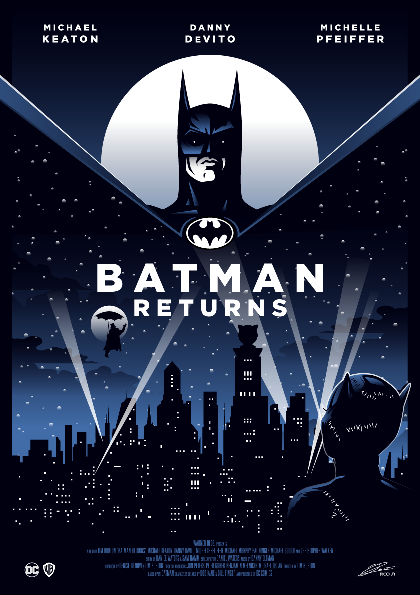 Arriba 98+ imagen batman returns poster art