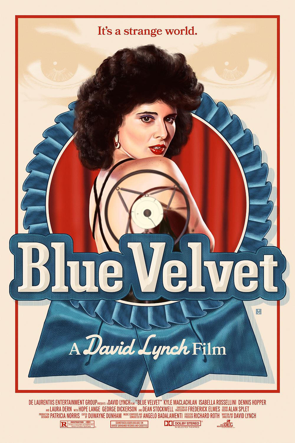 Blue Velvet Poster Polish