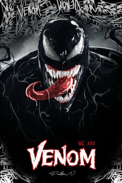 WE ARE VENOM. Digital painted poster