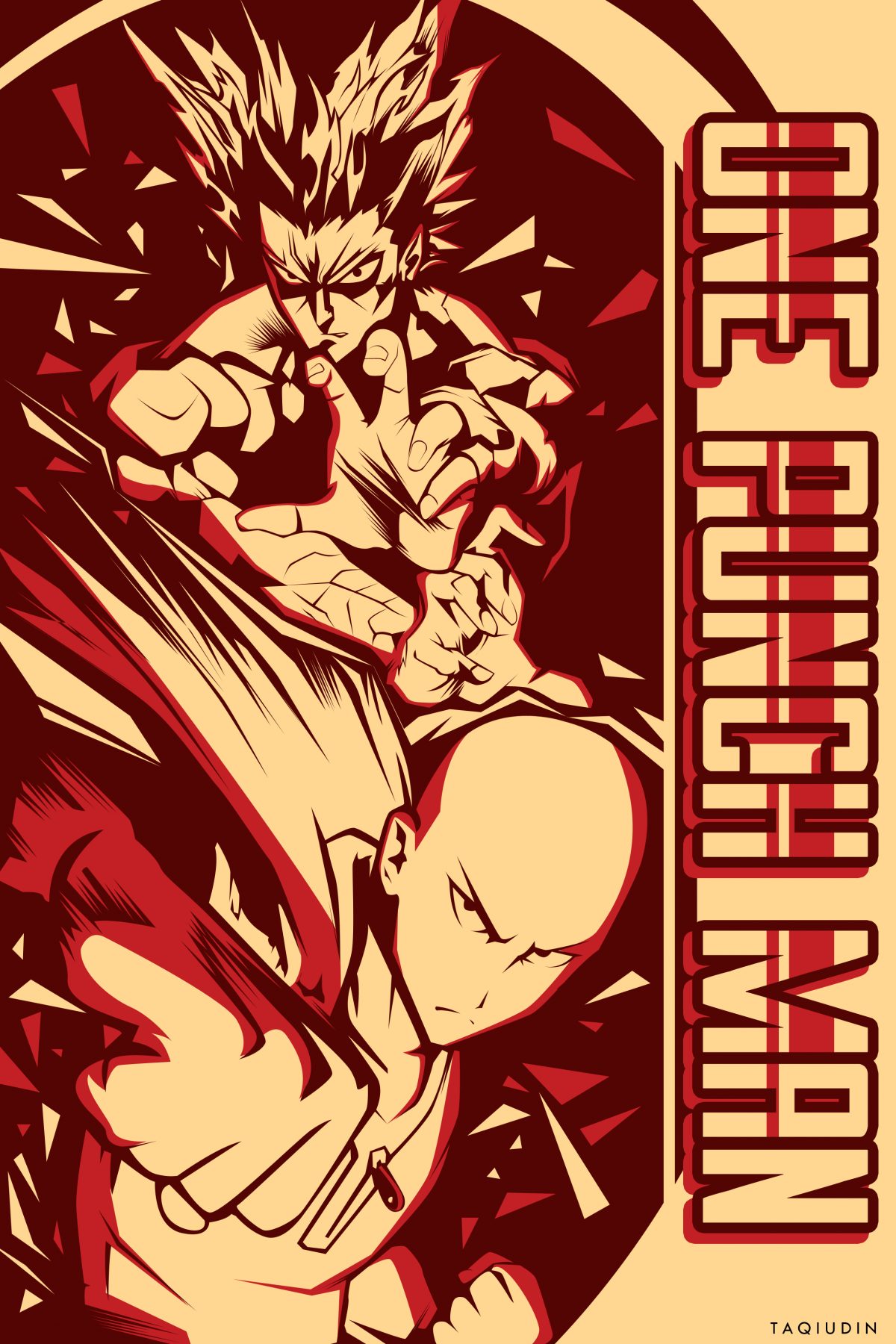 One Punch Man Pop Art Poster PosterSpy
