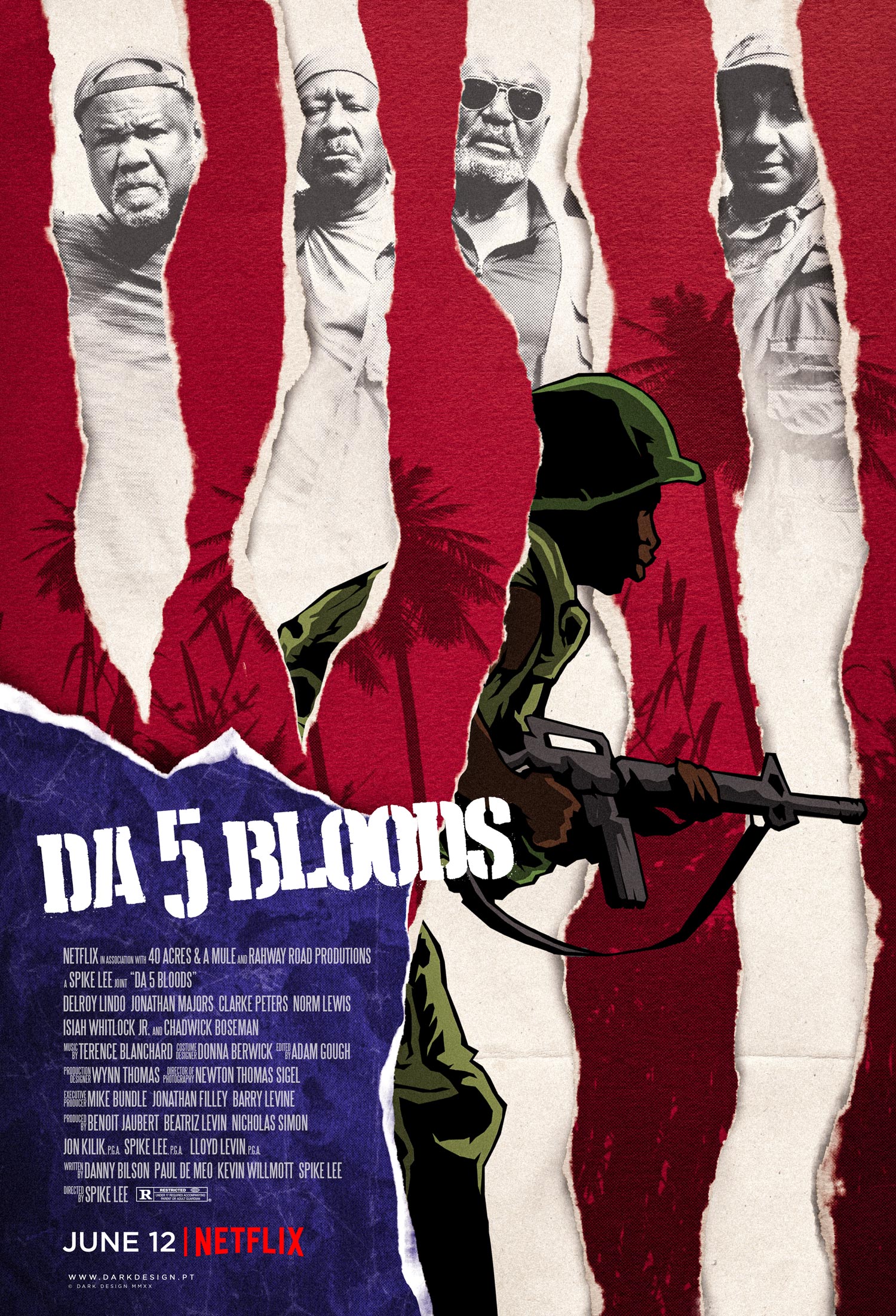 Details about   T486 Da 5 Bloods 2020 Movie Art Silk Poster Decor 30 27x40 