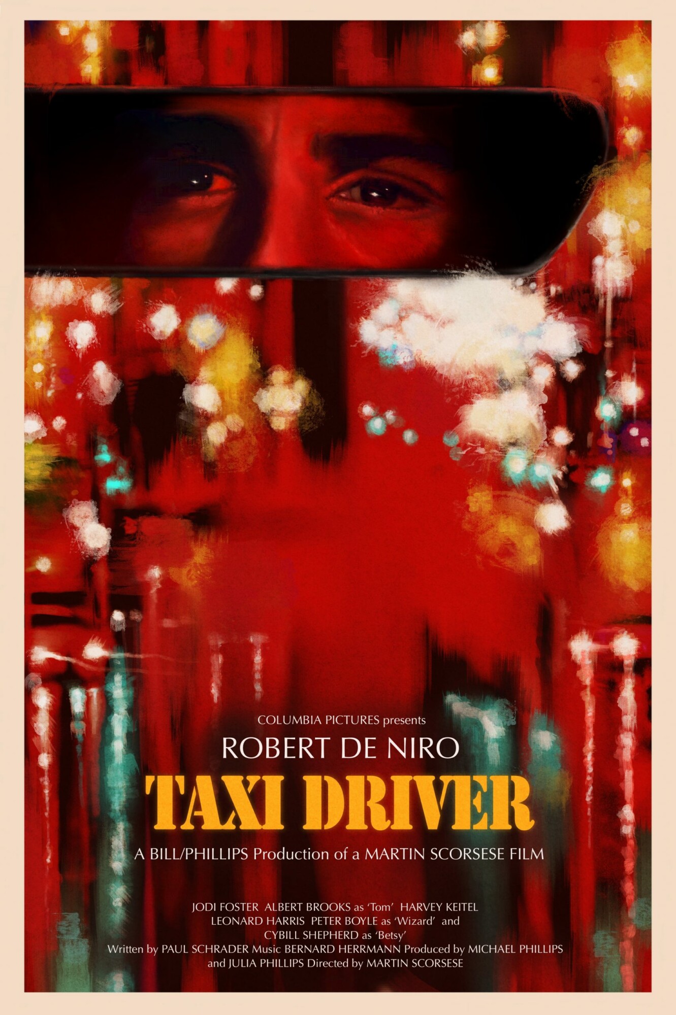 Taxi Driver Poster By Nickchargeart