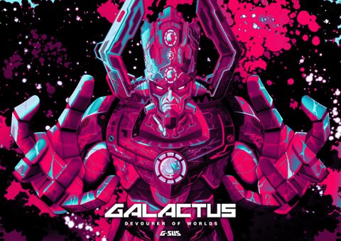 G-SUS ART GALACTUS DEVOURER OF WORLDS V2 ART PRINT