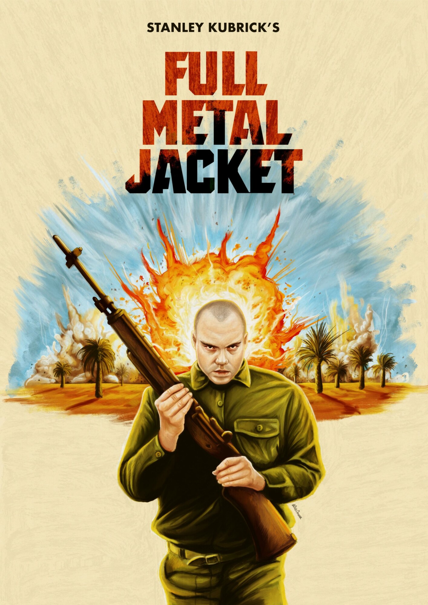 D-391 Hot FULL METAL JACKET Movie Stanley Kubrick Vietnam War 27x40IN Art Poster 