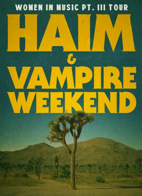 Haim tour poster