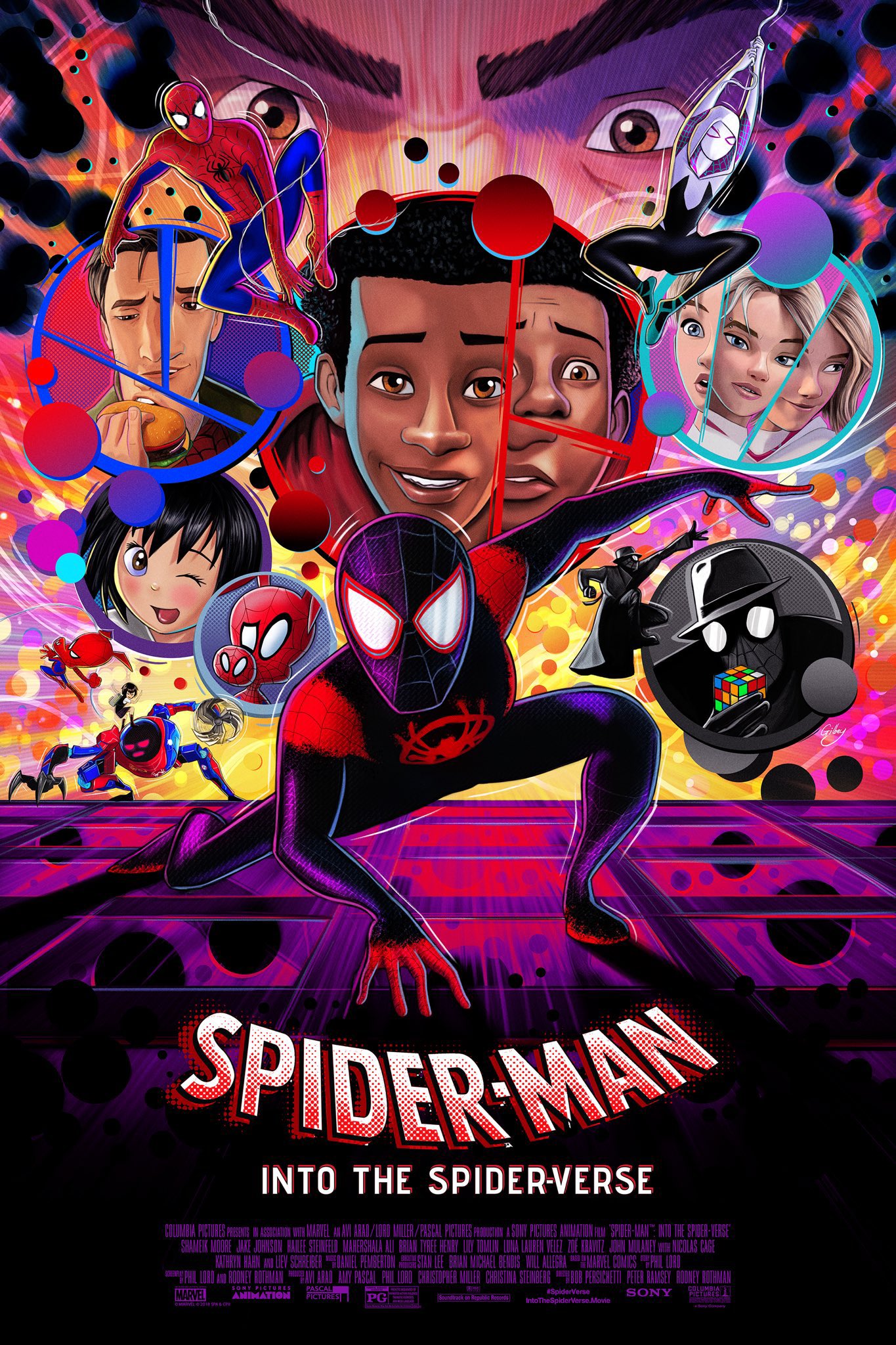 SpiderMan Into The SpiderVerse Samgilbey PosterSpy