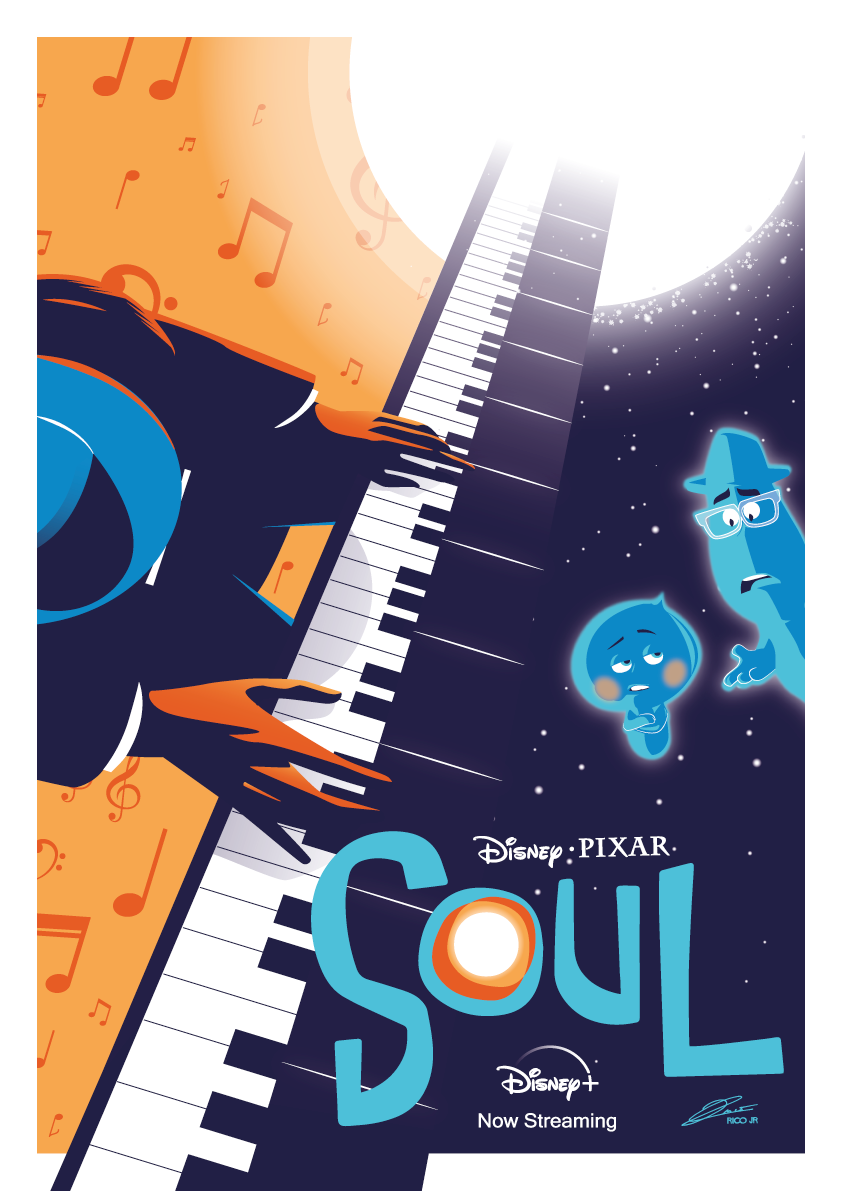 Pixar SOUL Poster Art | Poster By Rico Jr