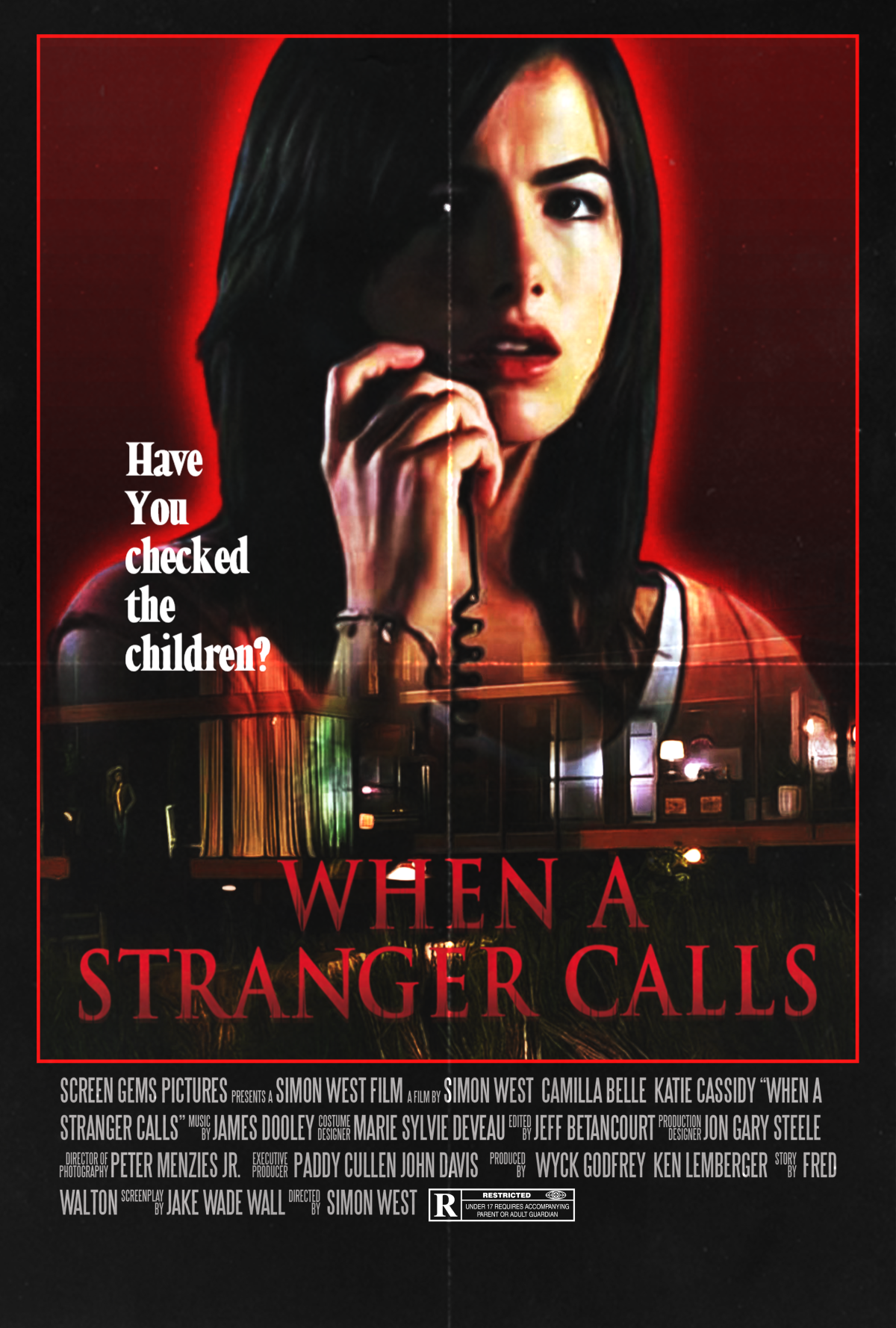 When A Stranger Calls (2006) Retro Style Poster - Posterspy