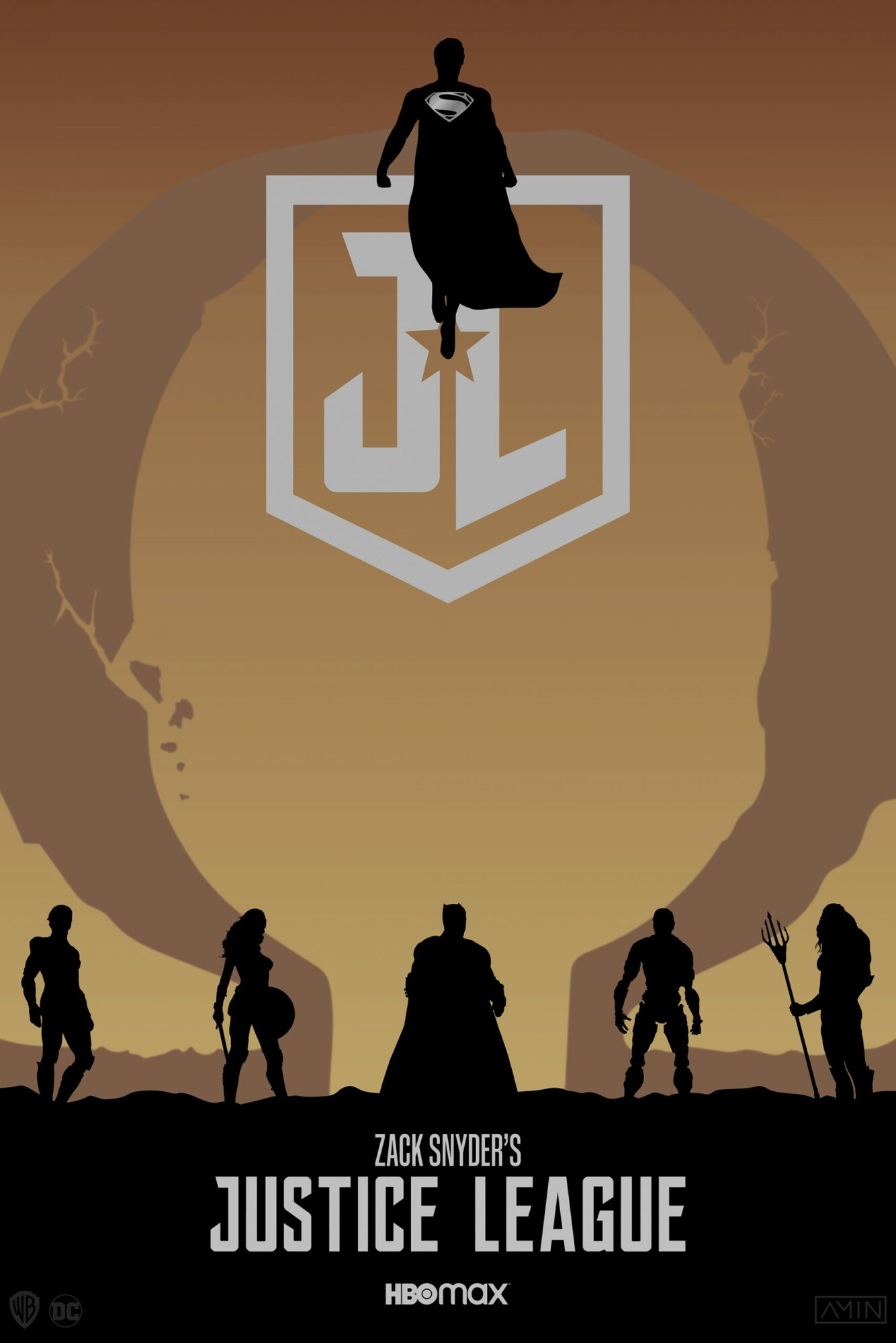 Zack Snyders Justice League Poster By Amindesigns 