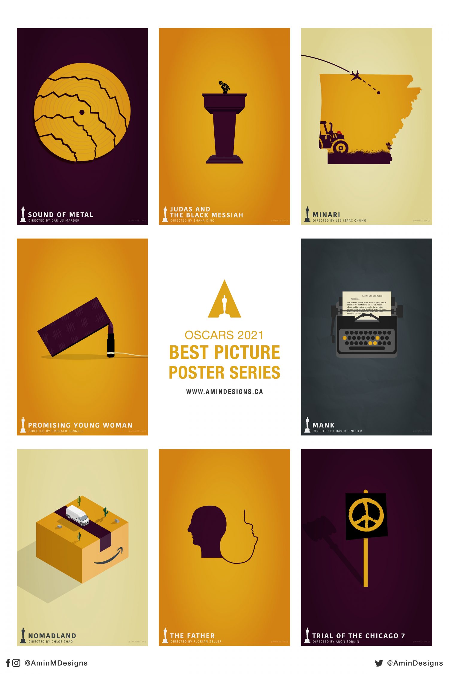 Oscars 2021 Poster Series - PosterSpy