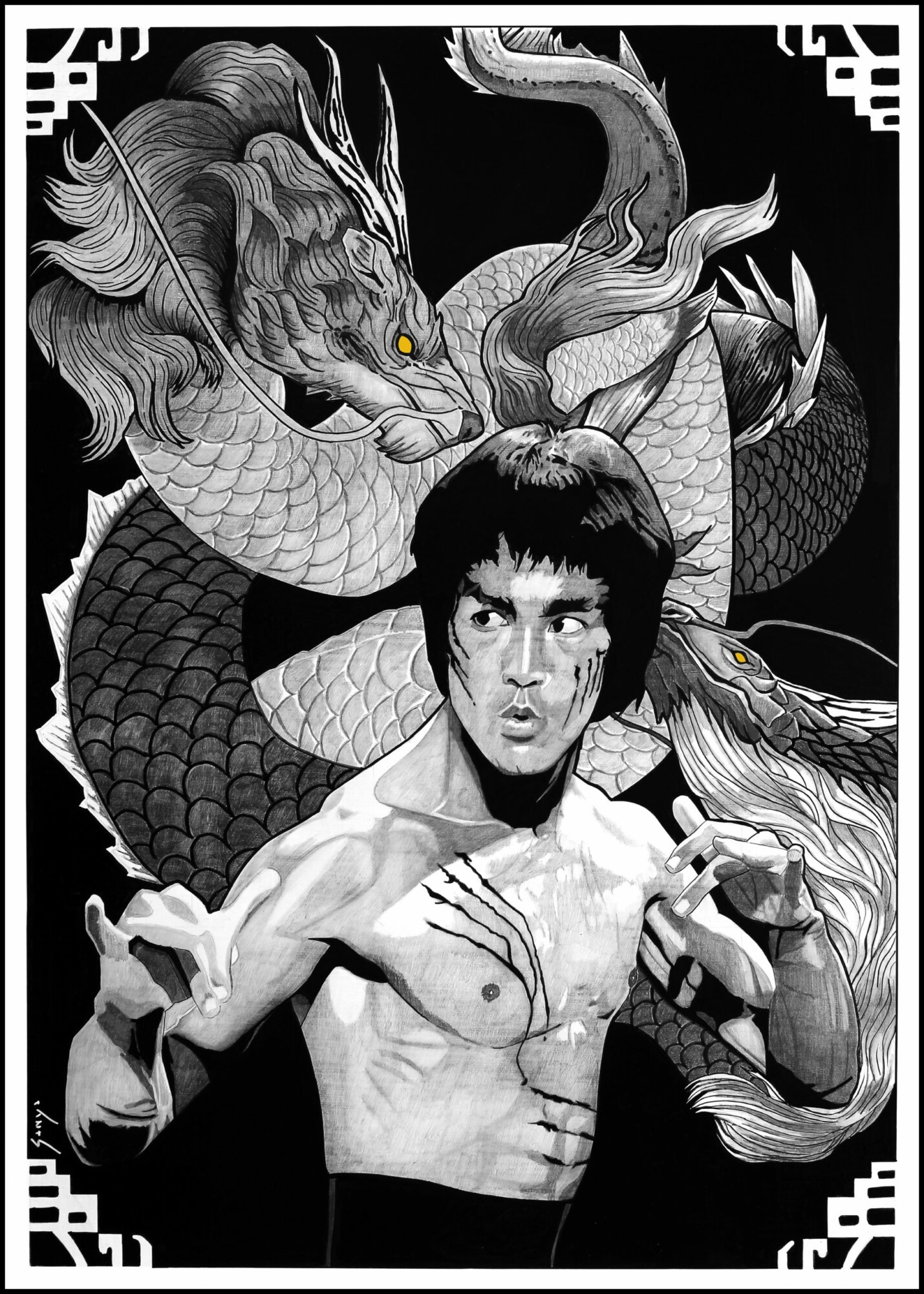 ENTER THE DRAGON | Poster By Carles Ganya