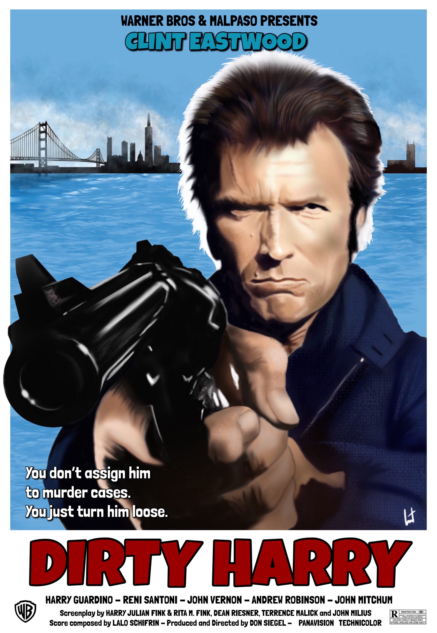 Dirty Harry Clint Eastwood Directed By Don Siegel Alternative Movie Poster