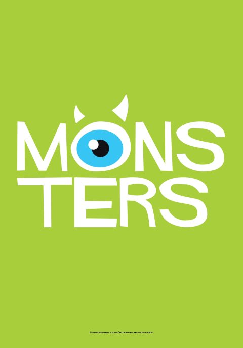Monsters inc Minimalist Poster