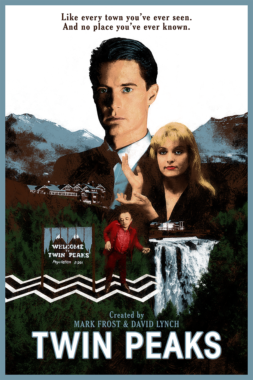 Twin Peaks Poster Art TV Series Mark Frost David Lynch A2 A3 