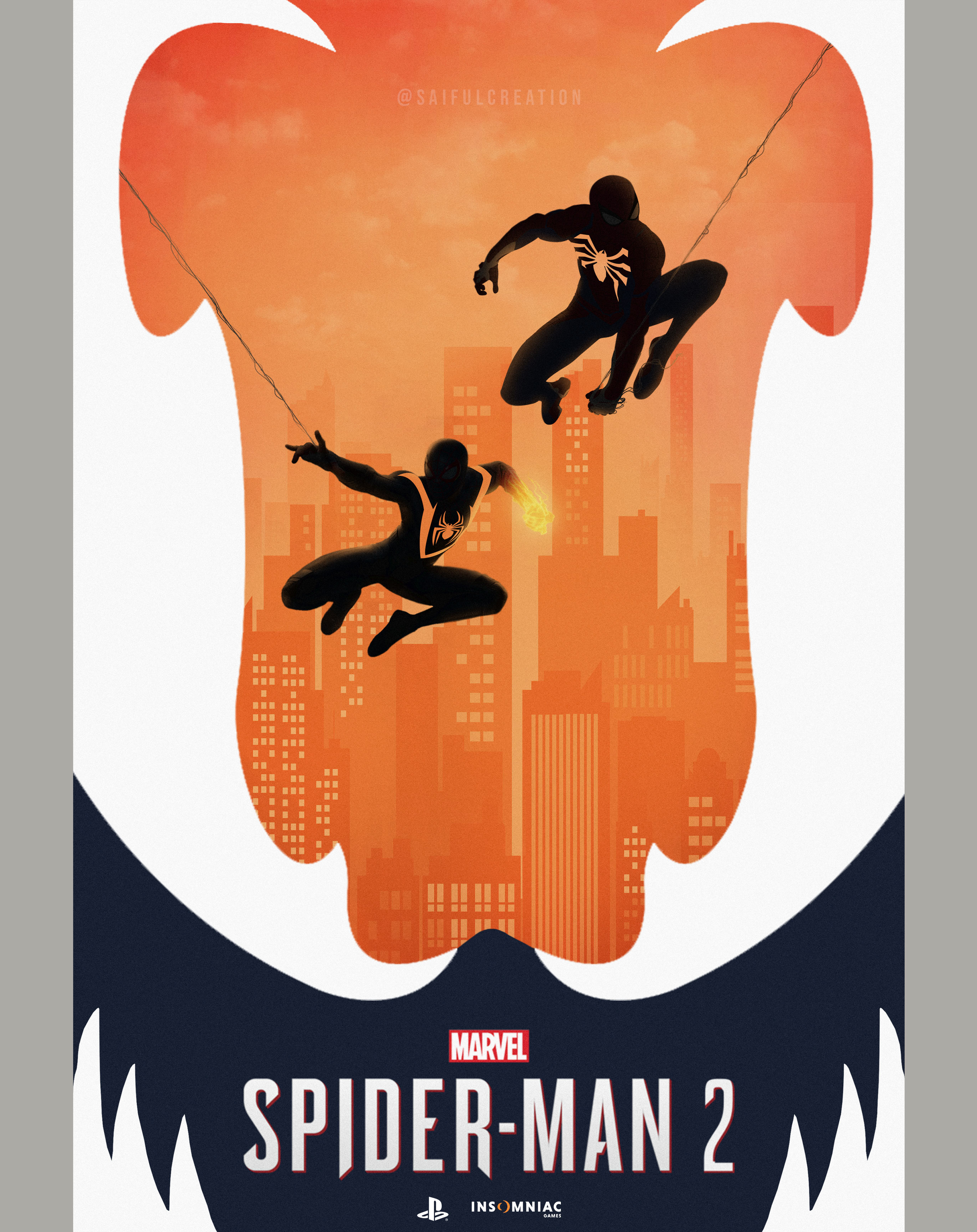 Spiderman 2 ps5 poster illustration by Visualsofazmat : r/SpidermanPS4