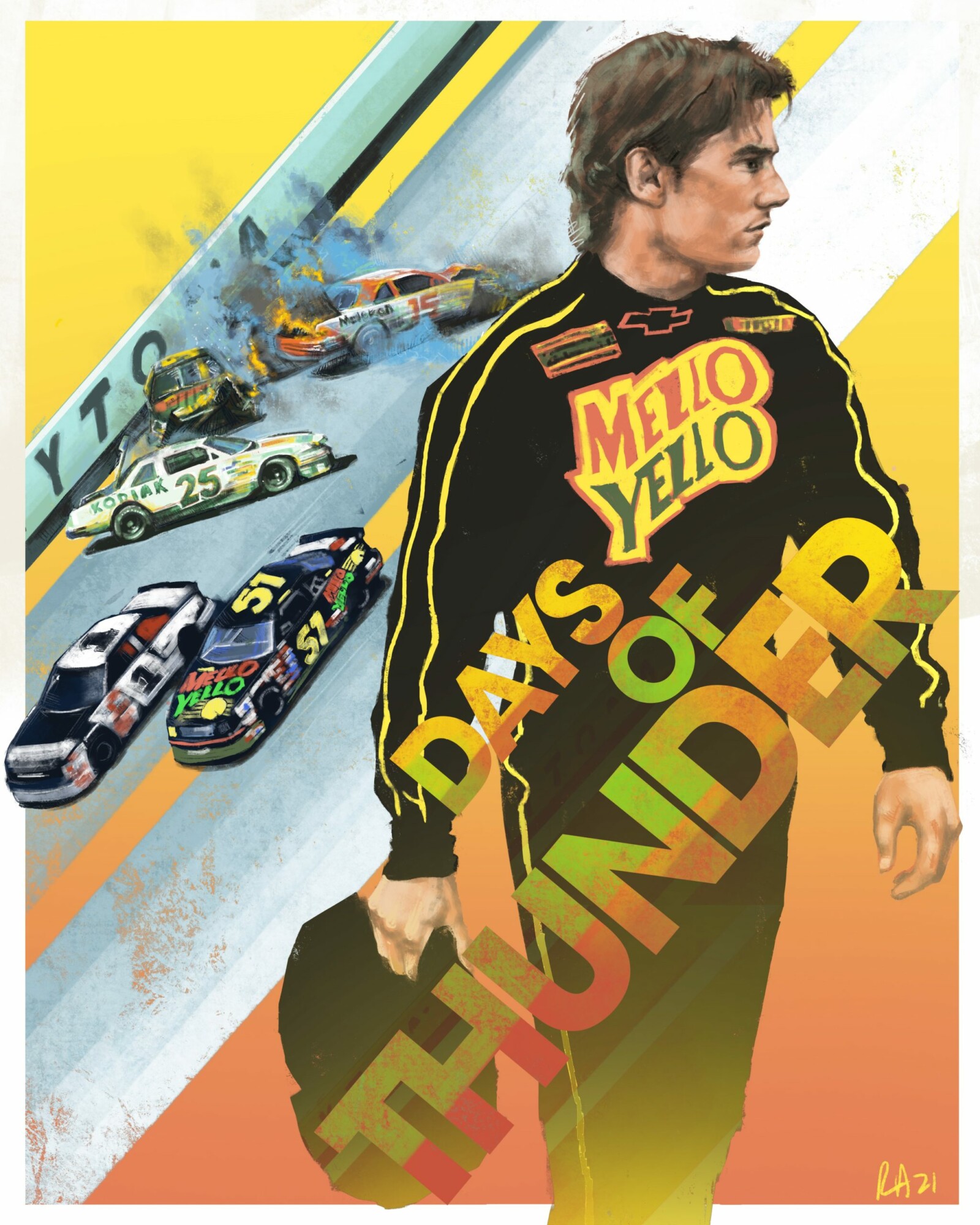 Days Of Thunder Poster By Chris Miller