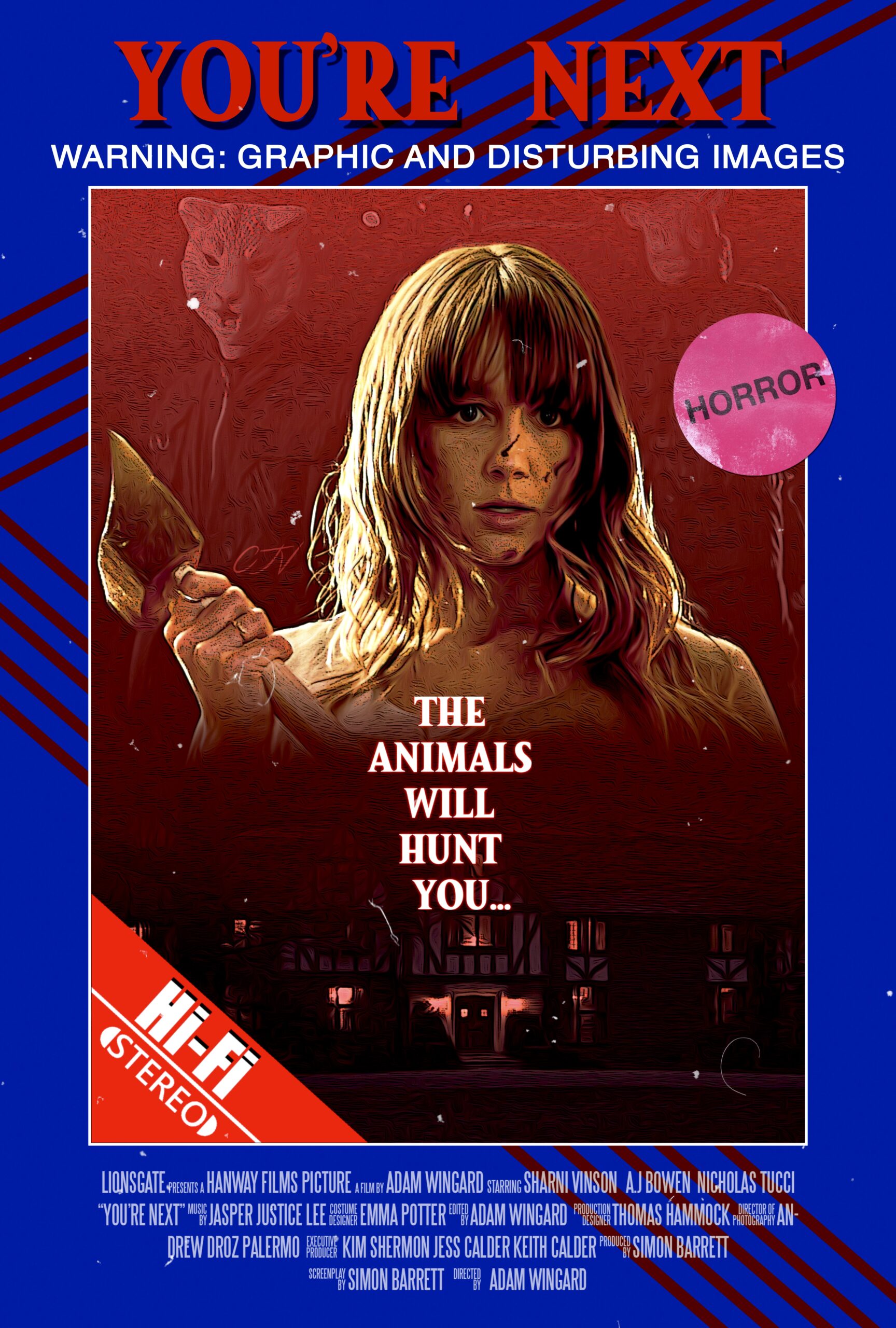 You’re Next (2011) Retro VHS Style Poster