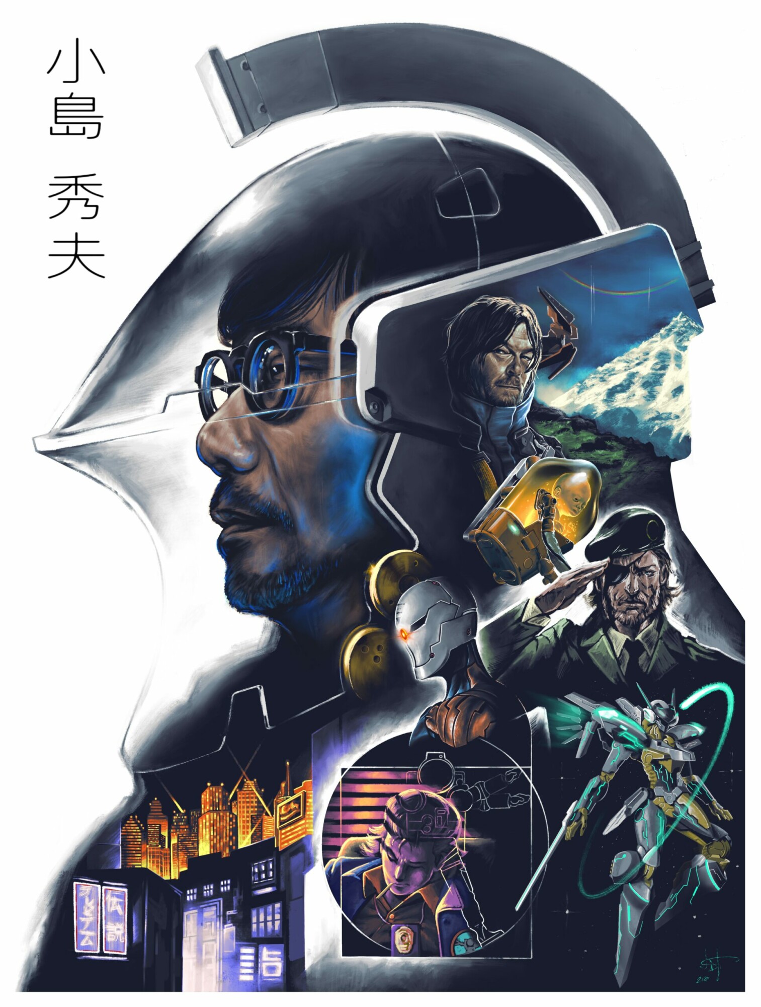 Affiche Art Metal Gear Solid – Rare Fan Art Hideo Kojima – Collection