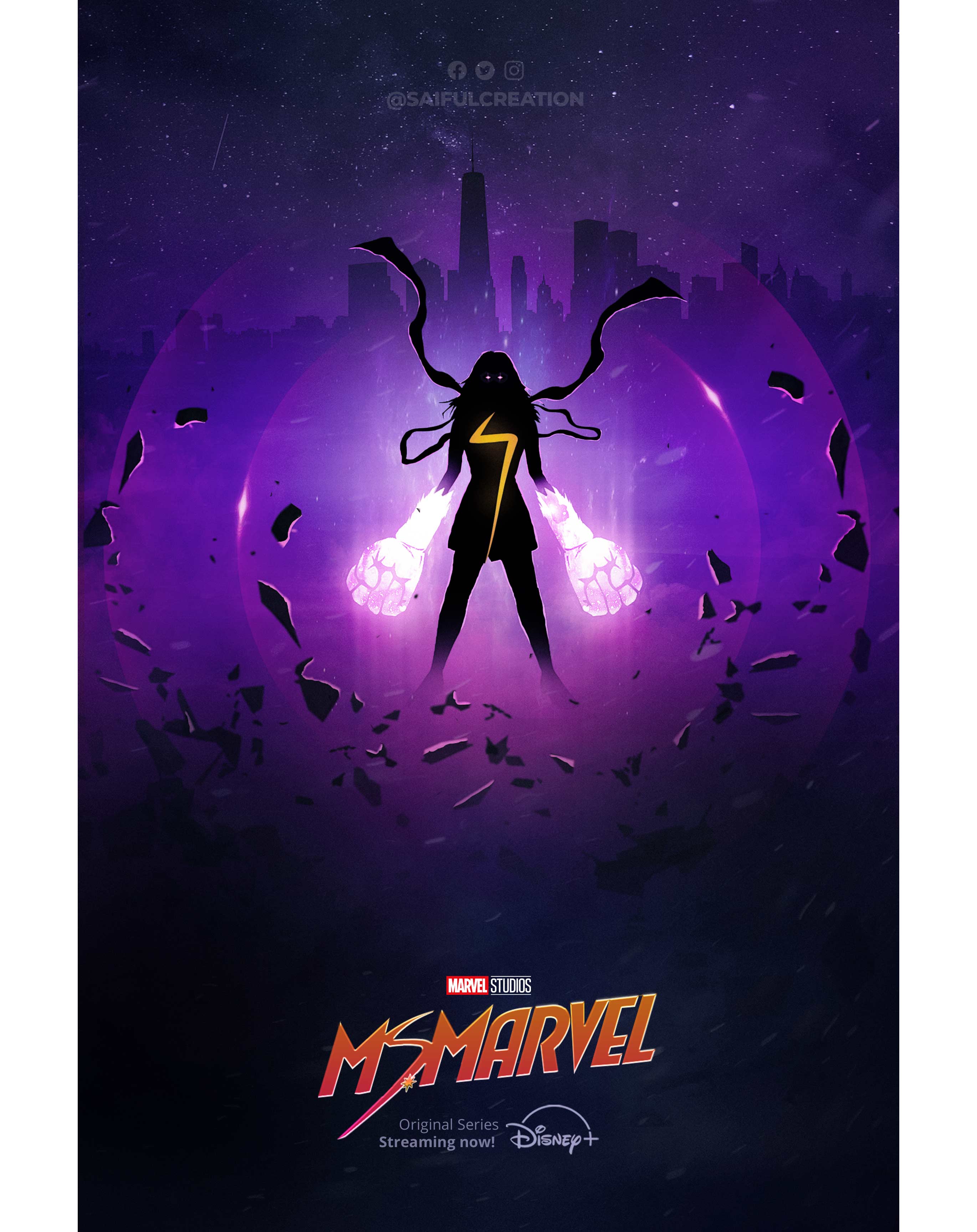 Ms Marvel Poster Art Poster By Saifulcreation 1929