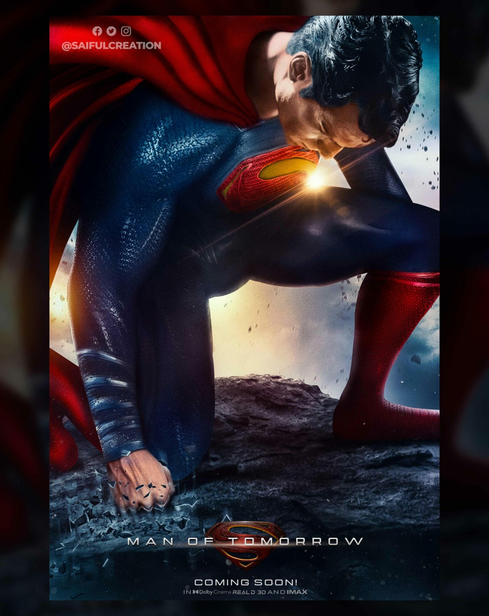 Man Of Steel 2 Poster, Saifulcreation