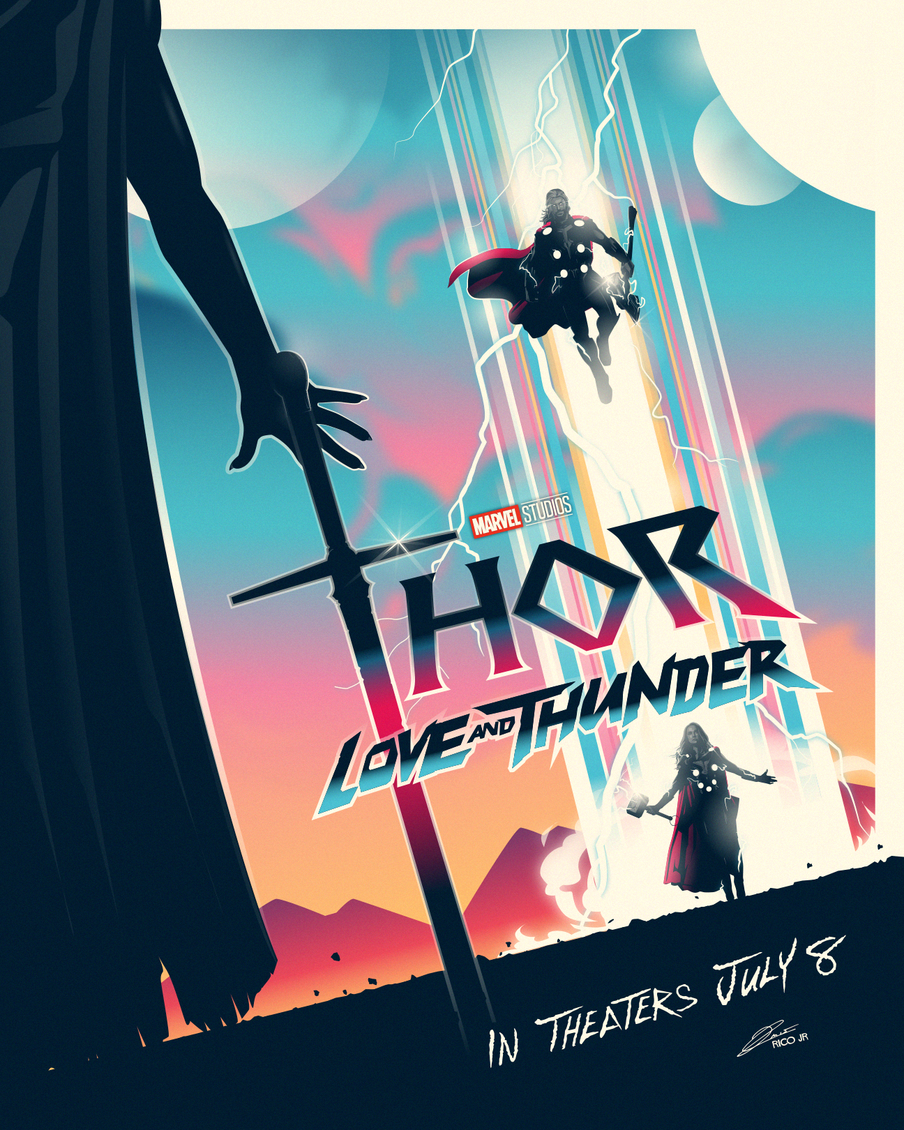 Marvel Studios THOR : LOVE AND THUNDER Poster Art
