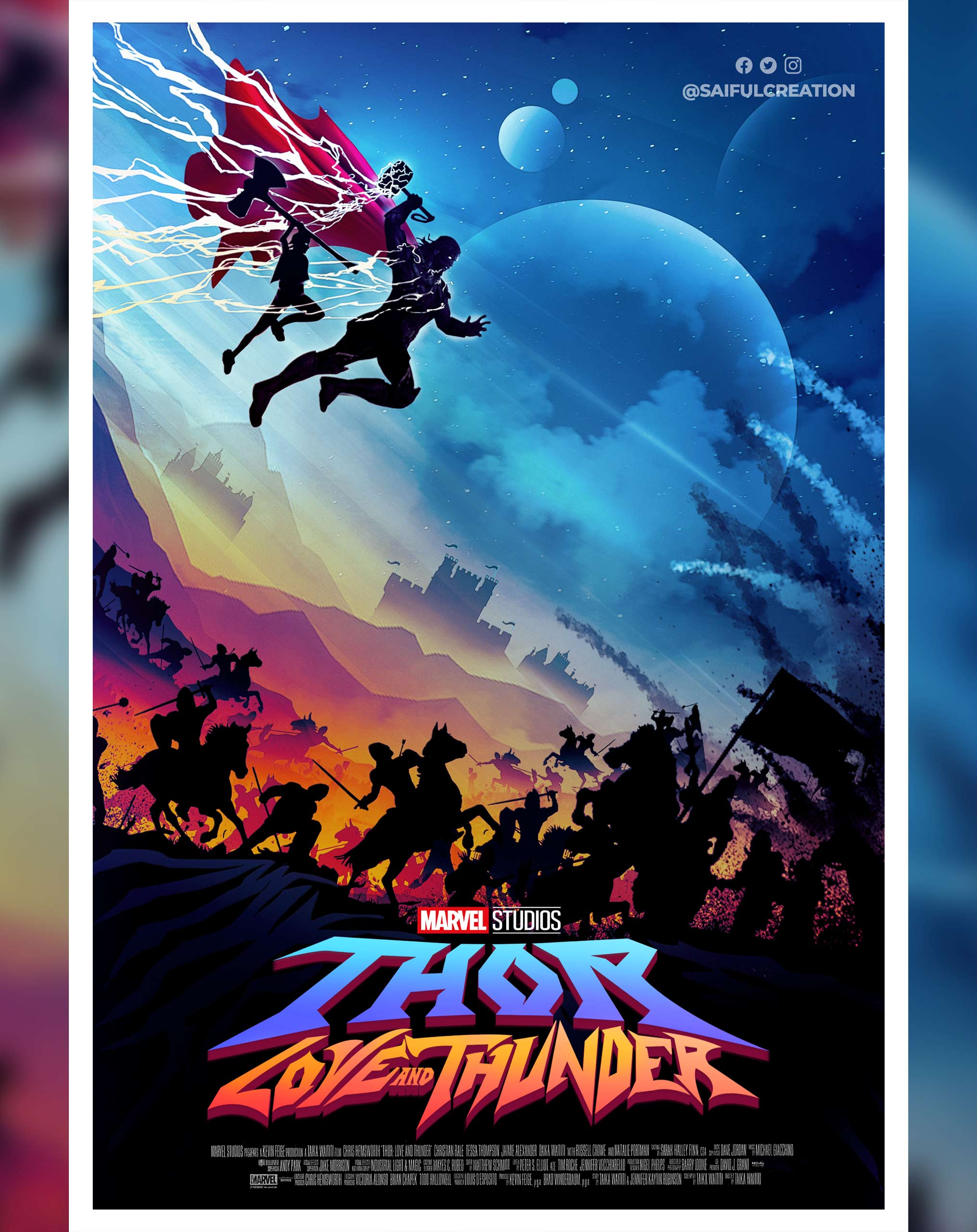 Thor: Love And Thunder Poster Art | Poster By Saiful Creation