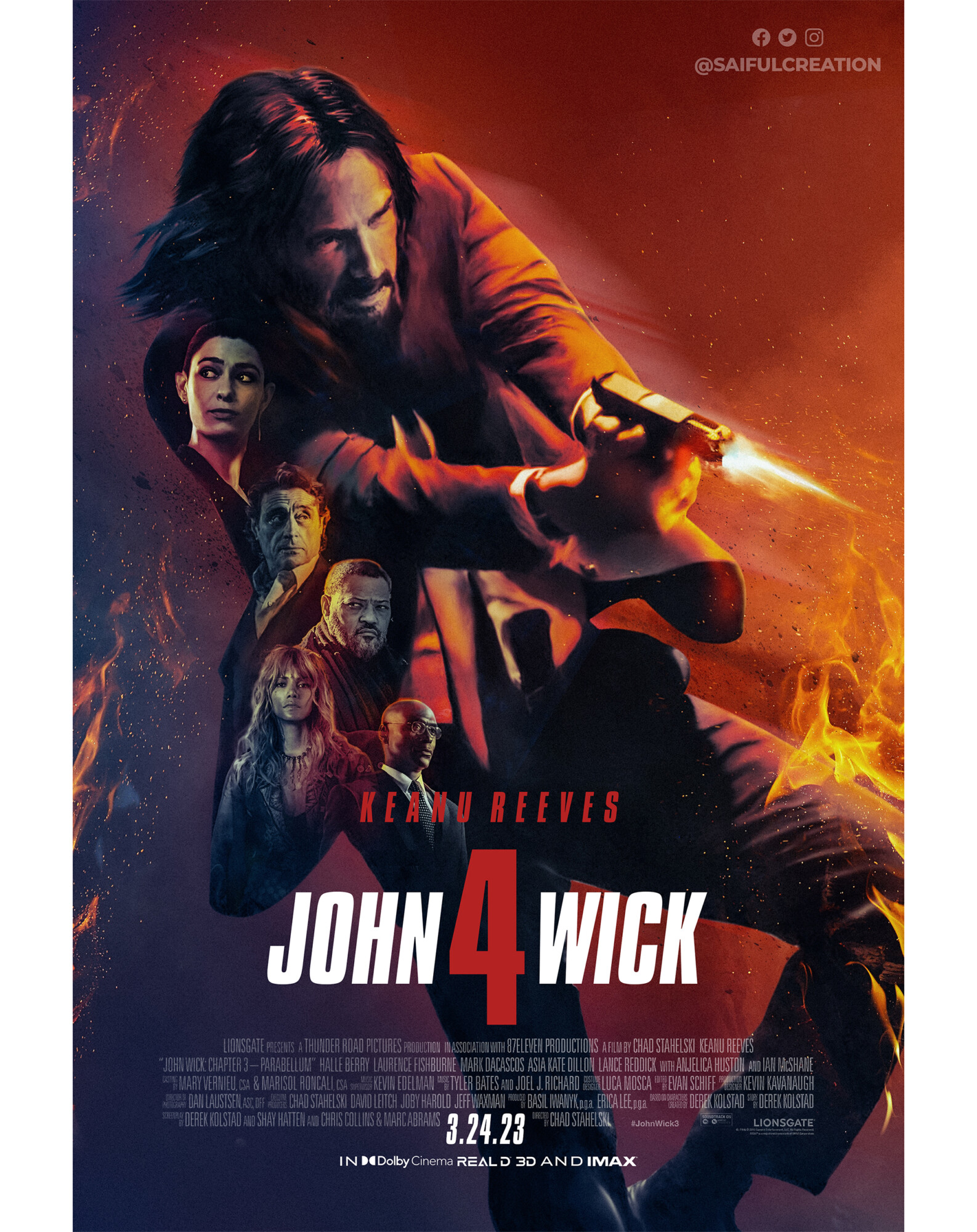 John Wick 4 Poster Design Saifulcreation PosterSpy