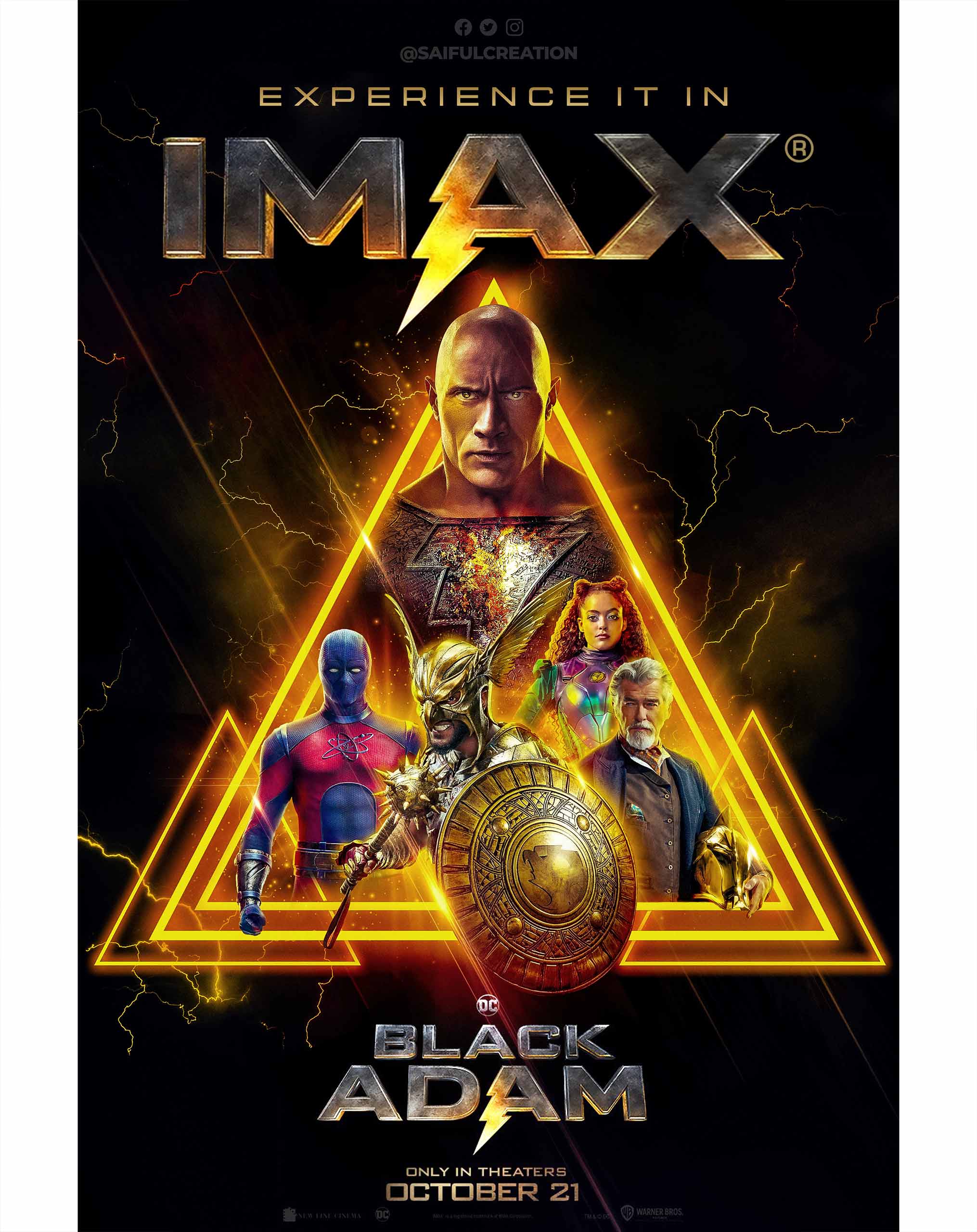 Black Adam IMAX Poster Design