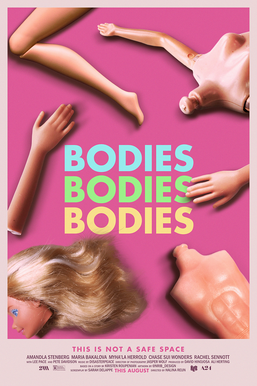 Bodies Bodies Bodies (2022) - Alternative Poster, Nrib_design