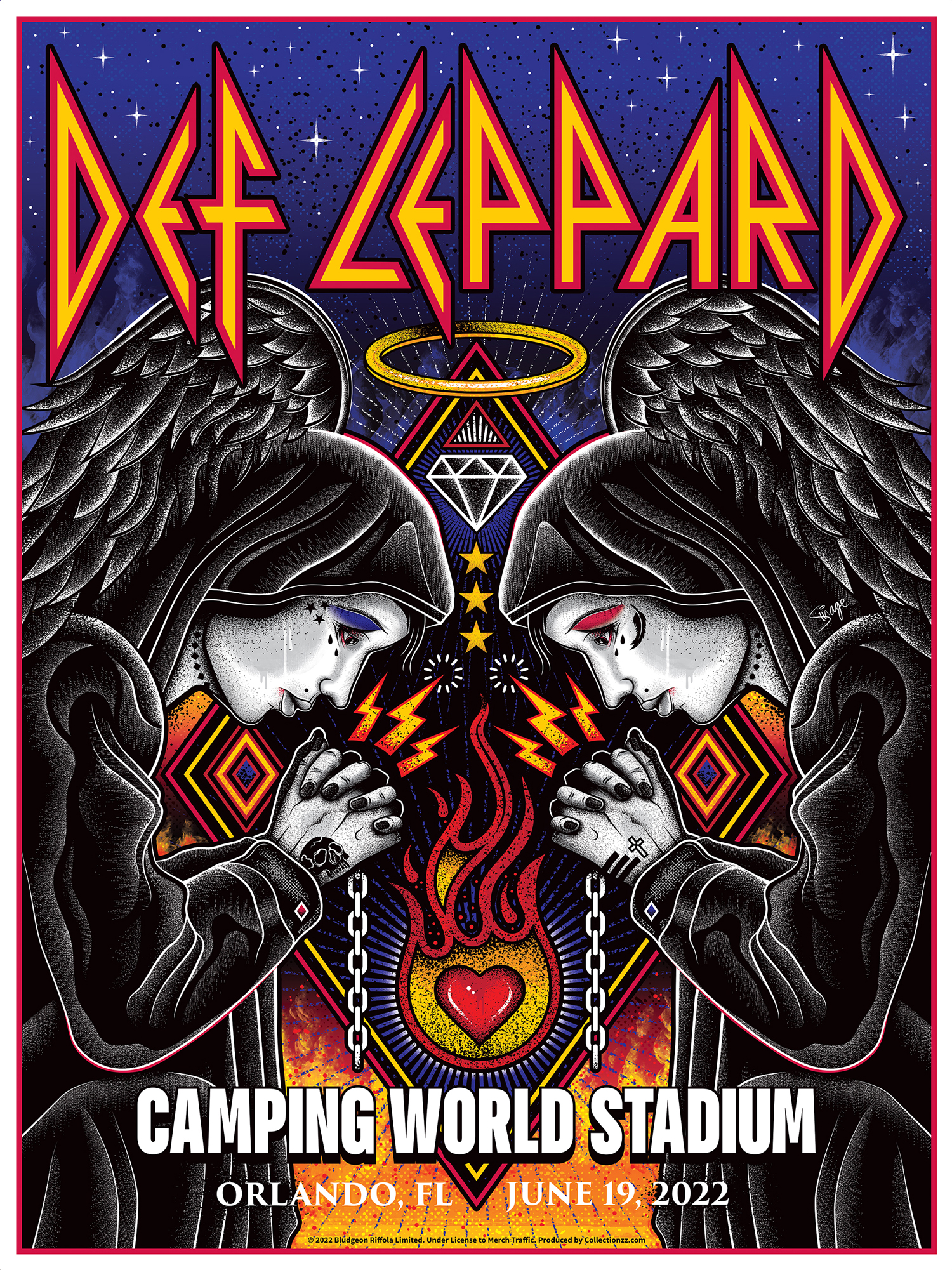 Def Leppard – Official Stadium Tour Poster