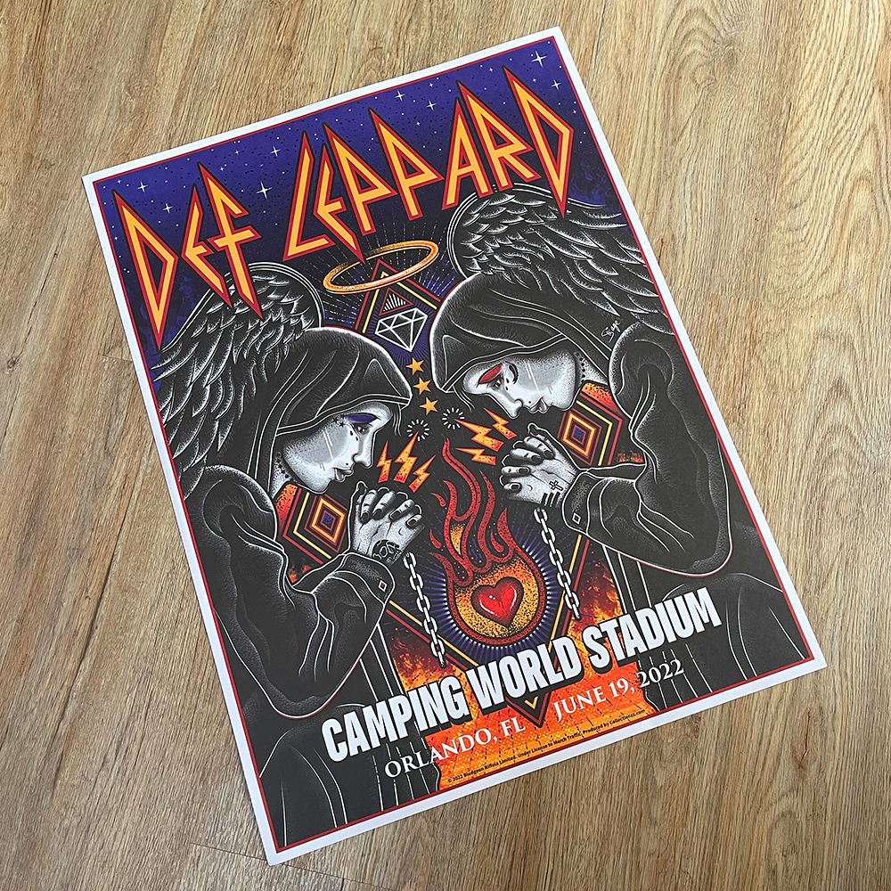 Def Leppard Official Stadium Tour Poster PosterSpy