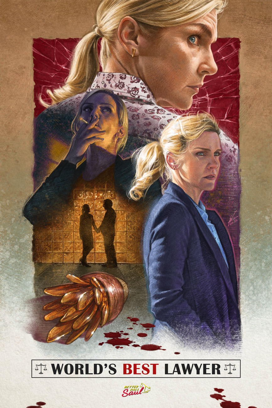 Painting Illustration of Kim Wexler From the Breaking Bad 