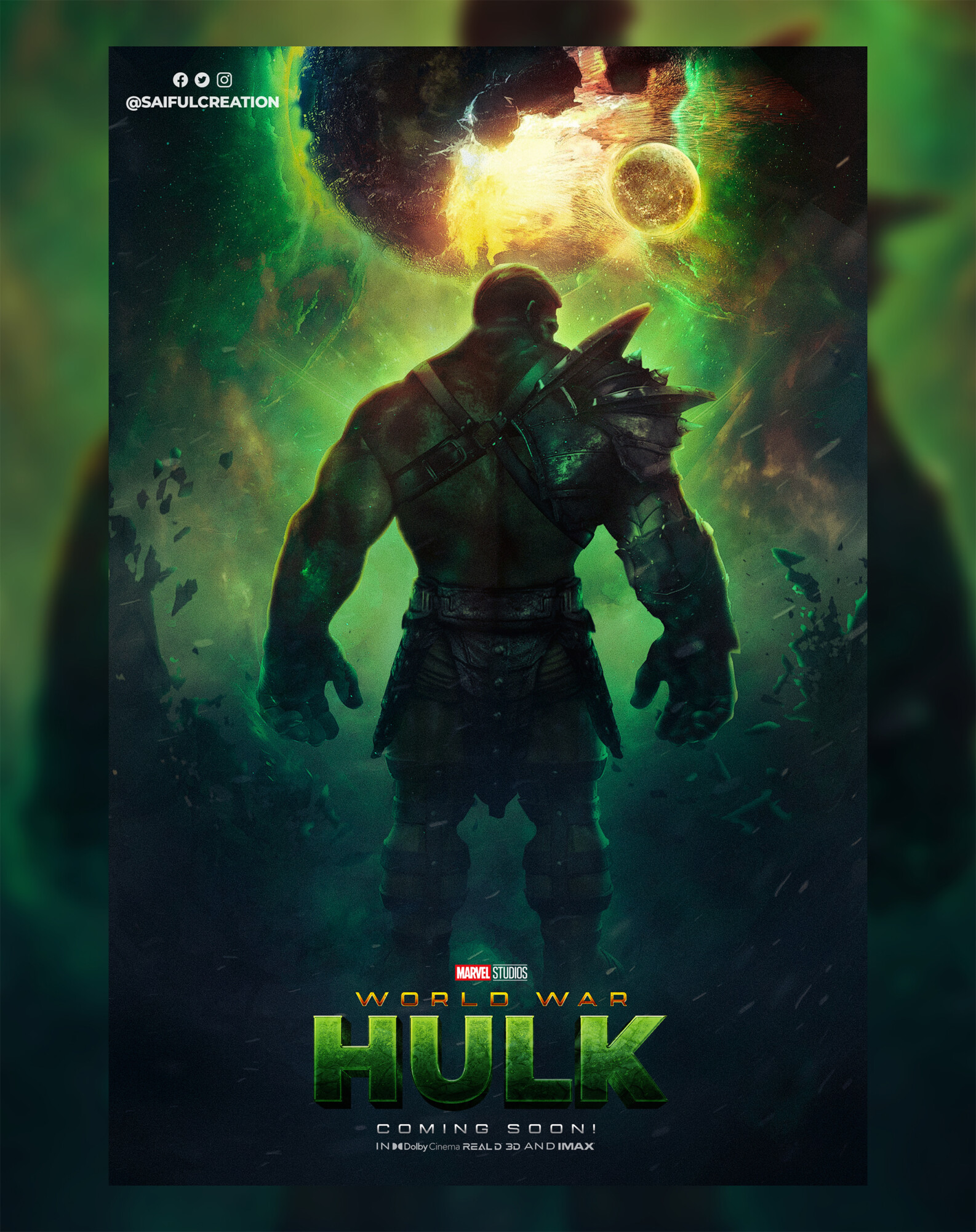 World War Hulk Poster Saifulcreation Posterspy 2665